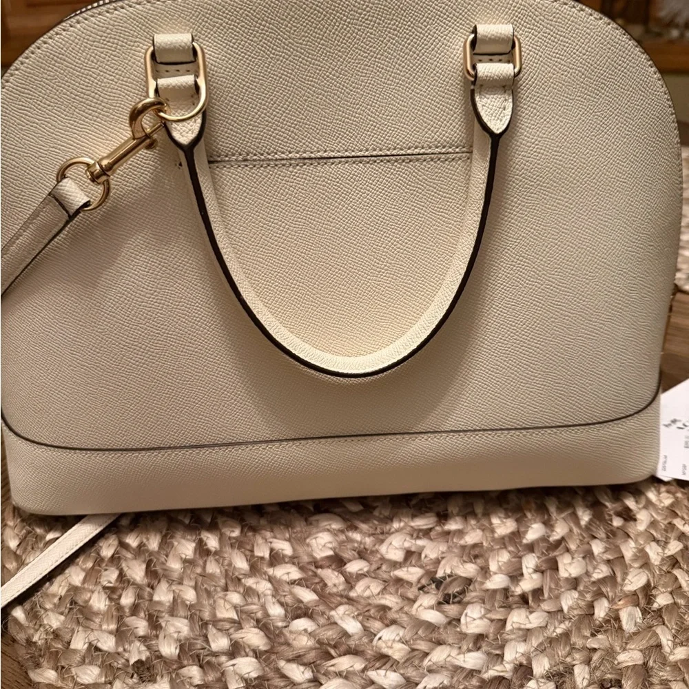 Coach Cream Satchel Bag - Picture 4 of 8